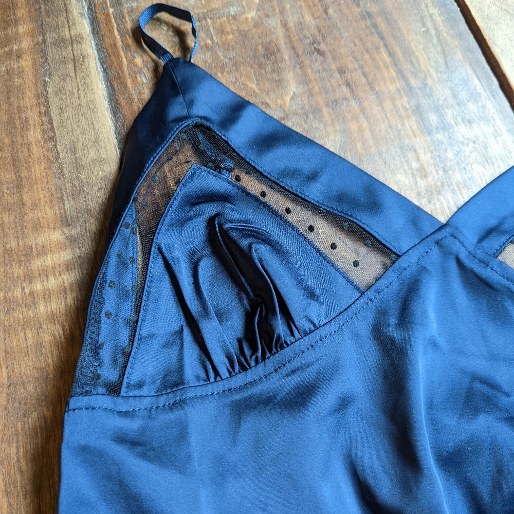 Navy Blue Gown Lingerie